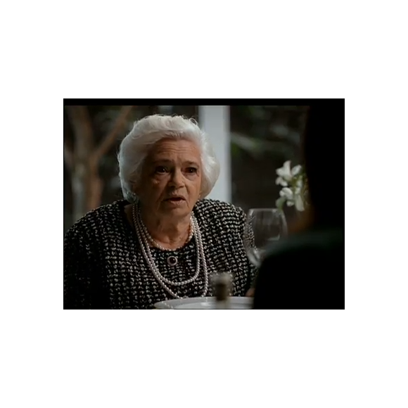 A atriz Lúcia Berta, na época do comercial, com 84 anos, lamentou a ‘censura’