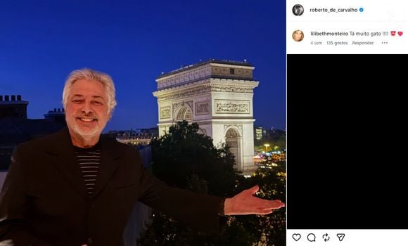 Lilibeth Monteiro vinha deixando declarações românticas no Instagram de Roberto de Carvalho