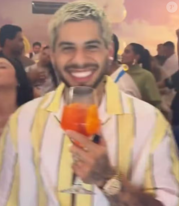 Na festa de Maria Alice, Virginia Fonseca flagrou a reação do ex-marido, Zé Felipe, durante os versos 'Não peça pra que eu te esqueça, pois tudo no mundo me lembra você', de uma música de Hugo e Guilherme.