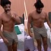 'Aline tá bem servida': Diogo Almeida atiça a web ao acordar 'animado' e mostrar demais no 'BBB 25'; veja vídeo