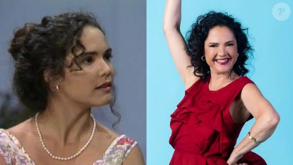 Atriz icônica da Globo, Tereza Seiblitz estreou nas novelas em 'Barriga de Aluguel' e 35 anos separam essas duas fotos