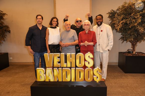 Lançamento do filme 'Velhos Bandidos: Bruna Marquezine, Fernanda Montenegro, Ary Fontoura, Lázaro Ramos e Vladimir Brichta no elenco