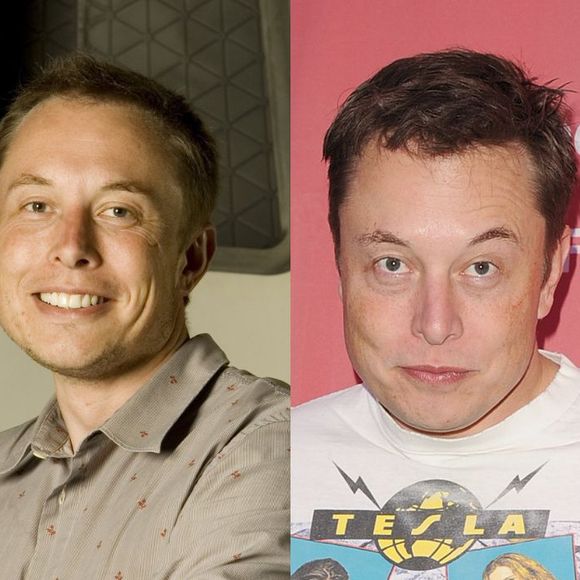 Antes e depois de Elon Musk: você vai se impressionar com a transformação radical do bilionário em 21 anos
