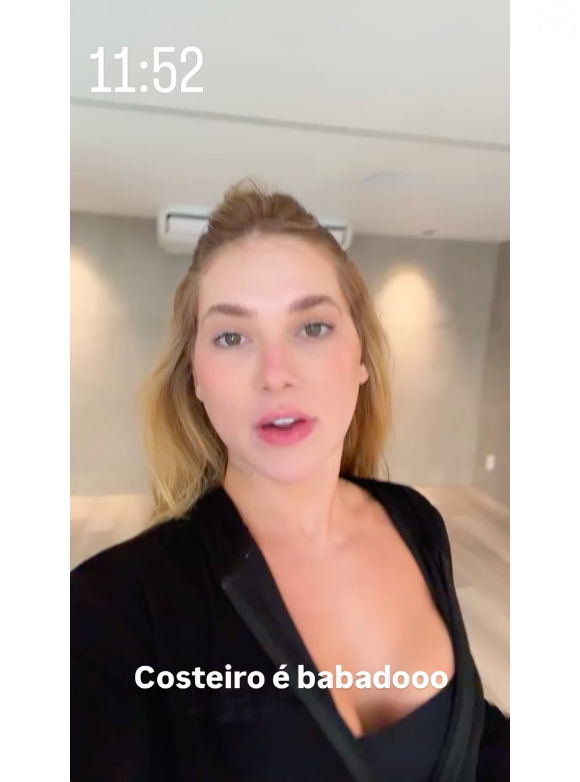 Neste sábado (31) Virgínia revelou ter treinado com o costeiro e sentiu muito sua panturrilha após isso