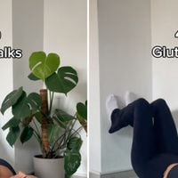 Pilates contra a parede para os glúteos com apenas quatro exercícios