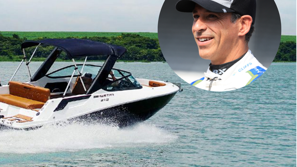 Das pistas para o mar: lancha de Hélio Castroneves aposta em conforto, esportes aquáticos e espaço para até 9 pessoas