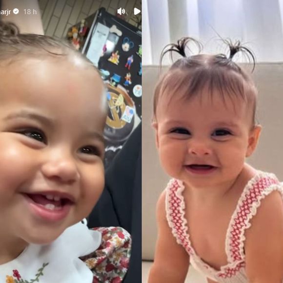 Internautas repararam na semelhança entre as filhas de Neymar