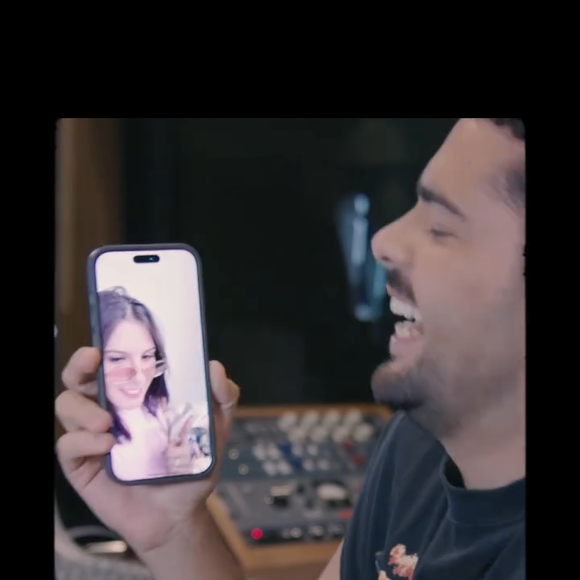 Ana Castela conversou com Pedro Sampaio por chamada de vídeo e sua reação divertiu internautas