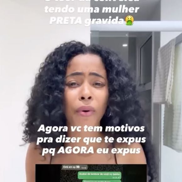 Lorena Maria expôs um print de cunho sexual, que seria de uma conversa de MC Daniel com uma amante, no período em que ela estava grávida