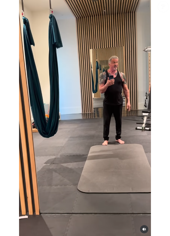 Sylvester Stallone mantém uma rotina de exercícios