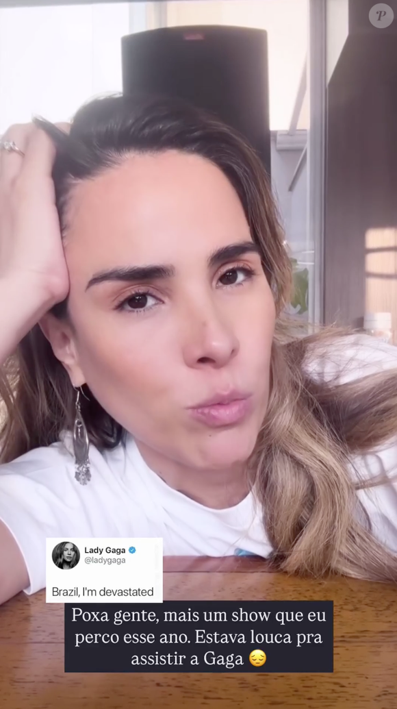 Wanessa Camargo estava com tudo confirmado para ir ao show, mas ficou impossibilitada por questões de saúde