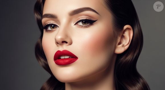 1. Glamour Hollywood Lábios Vermelhos Poderosos

Prompt: "Crie um retrato feminino fotorrealista em alta definição com maquiagem glamourosa inspirada no cinema clássico de Hollywood. A modelo deve usar batom vermelho matte intenso, delineado preto estilo gatinho bem definido, cílios longos e volumosos, pele impecável com contorno suave e blush rosado discreto. Iluminação difusa e elegante, fundo cinza escuro neutro, clima sofisticado e atemporal."