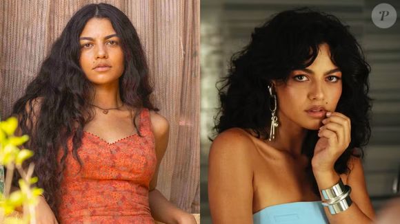 Antes e depois de Larissa Bocchino: também novidade na TV e streaming, a atriz passou por uma caracterização e tanto para 'Os Donos do Jogo'