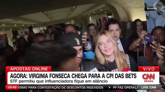 Para depor na CPI das Bets, Virginia Fonseca chegou com o marido, Zé Felipe