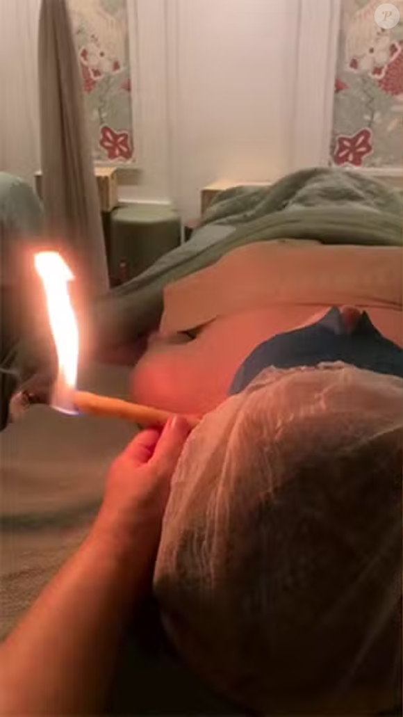 Rafaella Justus em spa de orelhas: procedimento com fogo despertou curiosidade