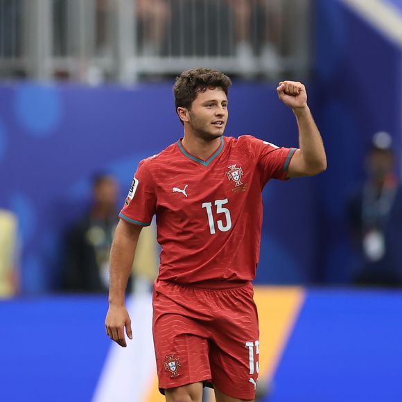 João Neves comemora o primeiro gol de Portugal na Copa do Mundo de 2026 durante a estreia contra a República Democrática do Congo