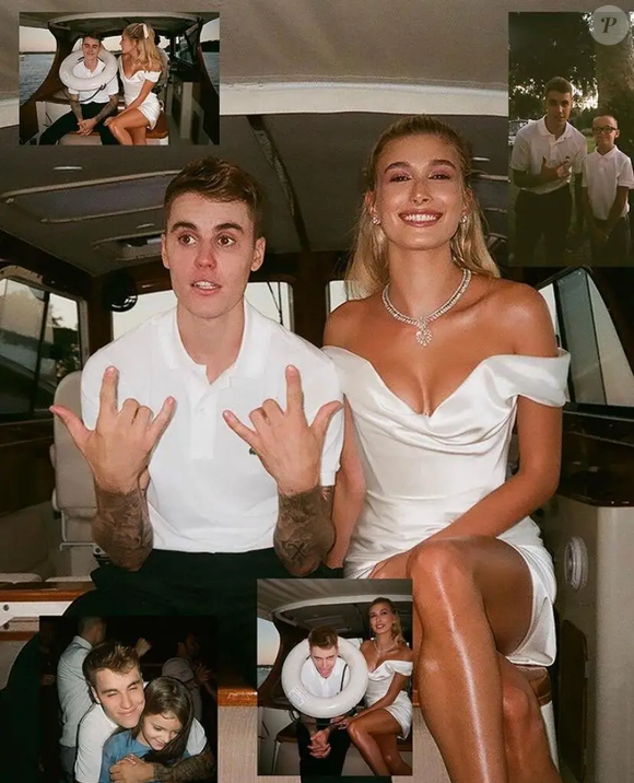 Antes do casamento com Justin Bieber, em 2019, ela usou no jantar de ensaio vestido também de Westwood.