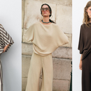 Para quem gosta de peças que combinam com diferentes propostas de estilo, a Zara apresenta uma calça rústica de R$ 179 com pernas largas e aberturas laterais. O modelo tem cós elástico e cintura alta, além de versões em cores como marrom, bege-claro, bege-areia e marrom com listras