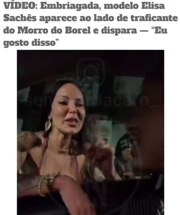 Elisa Sanches, rainha da Império da Tijuca para o carnaval 2026, é vista em vídeo conversando com suposto chefe do Morro do Borel - roupa é a mesma usada por ela em festa na escola em 2 de novembro de 2025