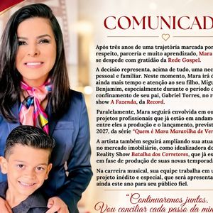 Mara Maravilha anunciou saída da Rede Gospel após 3 anos, mas prometeu novo disco, reality inédito e documentário sobre sua vida