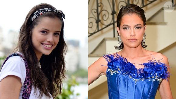 Antes e depois de Agatha Moreira: atriz cresceu diante do público e a beleza mais madura, prezando pela naturalidade, virou a cereja do bolo