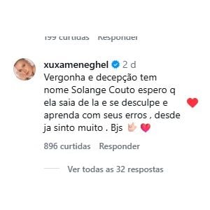 Solange Couto foi detonada por Xuxa Meneghel na web na semana de sua eliminação do 'BBB 26'