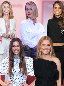 Alfaiataria, slip dress de poás e renda transparente: famosas de ‘Quem Ama Cuida’ apostam em looks fashionistas na estreia de ‘Minha Melhor Amiga’; veja fotos