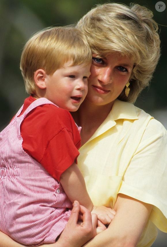 Príncipe Harry aparece ao lado da mãe, Lady Di, que morreu em 1997. Em uma aula online, ele relembrou o impacto da perda da princesa Diana