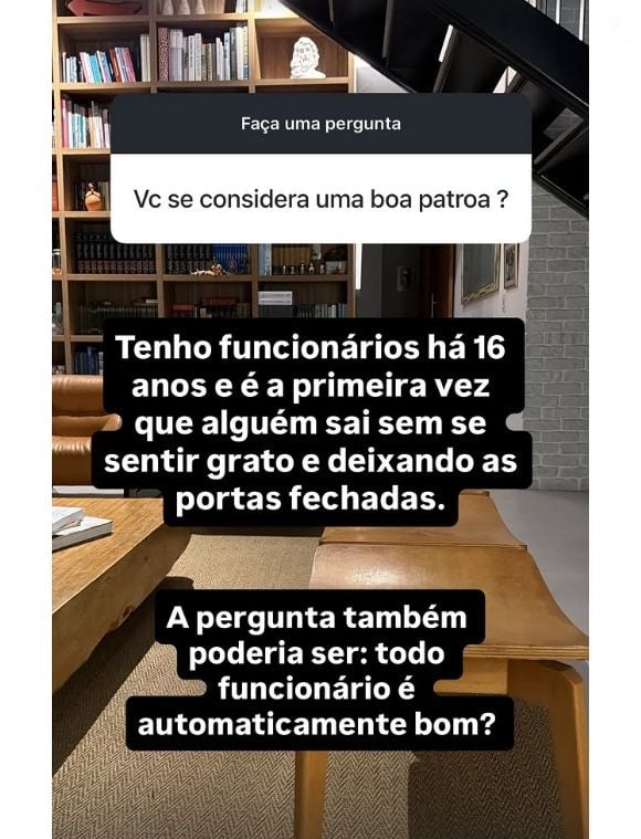 Mulher de Juliano Cazarré, Leticia Cazarre respondeu pergunta de internauta após polêmica com ex-babá