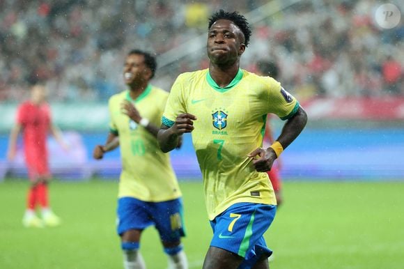 Vini Jr. marcou o quinto gol da Seleção Brasileira na partida contra a Coreia do Sul