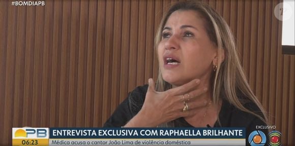 Mãe de Raphaella Brilhante se revoltou com agressão à filha pelo cantor João Lima: 'O que ele fez com a minha filha, cuspindo, batendo, falando palavras de baixo calão, arrastando, enforcando, asfixiando a menina'