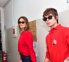 Sasha Meneghel e João Lucas usam vermelho para votar no segundo turno