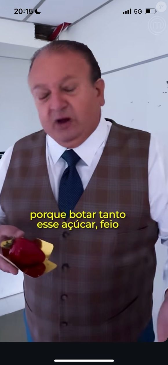 Erick Jacquin detonou morango do amor: 'Não é sobremesa'