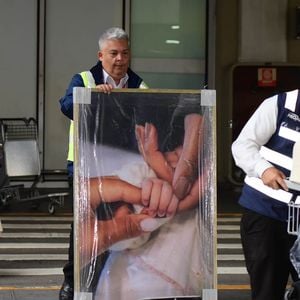Filha de Brunna Gonçalves e Ludmilla aparece em foto com a mãe em quadro, que veio com a família dos EUA
