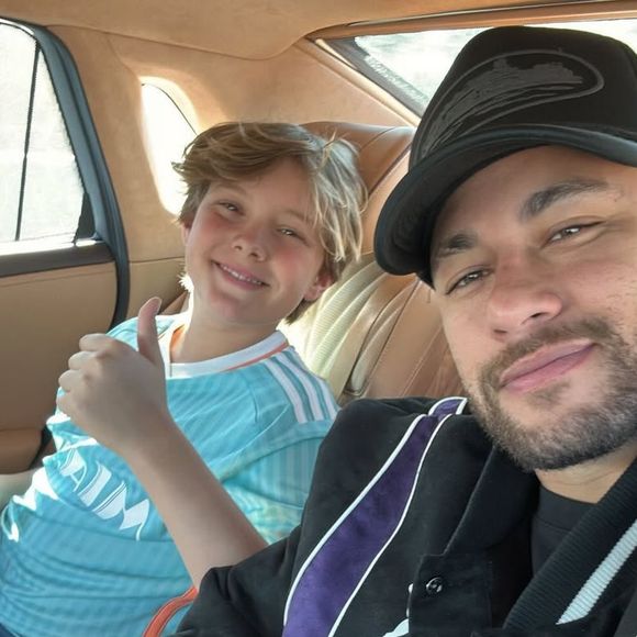 Filho mais velho de Neymar, Davi Lucca, tem 14 anos e não quis seguir a carreira do pai no futebol