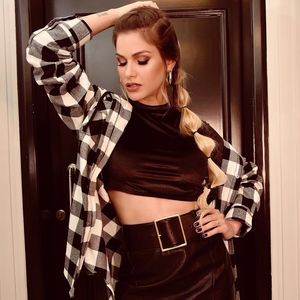 Xadrez em look de Andressa Suita: essa opção é fácil de copiar para festas juninas