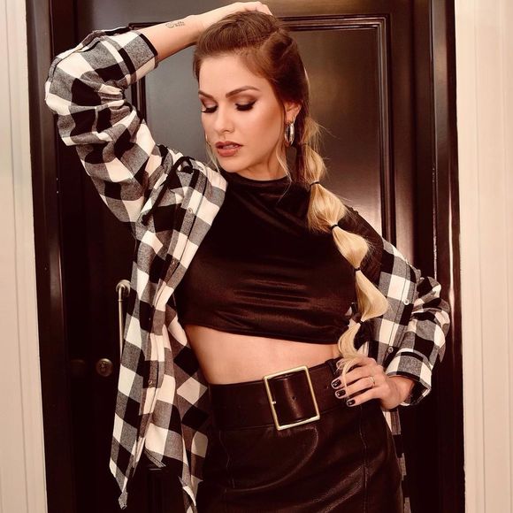 Xadrez em look de Andressa Suita: essa opção é fácil de copiar para festas juninas