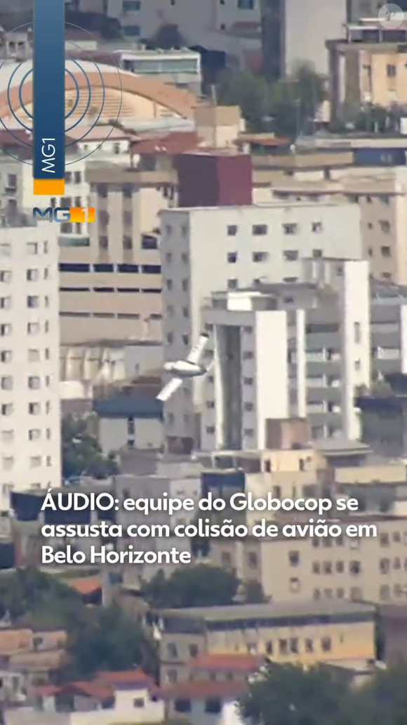 O cinegrafista da TV Globo registrou tudo e um áudio revela a reação espantada do repórter Guilherme Pimenta. ‘Ai, caiu, caiu. Caiu o avião’, disse ele, em tom de voz nervoso
