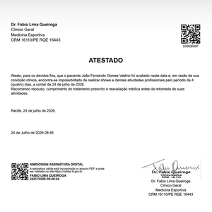 João Gomes cancelou shows após ser internado com influenza. Equipe atualizou o estado de saúde e explicou quando ele poderá voltar aos palcos