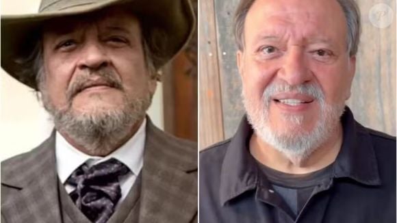 Luís Melo em 'Além do Tempo' (Globo, 2015), como Massimo, e com visual atual