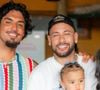 Mavie rouba a cena ao curtir pagode com Neymar e Bruna Biancardi em festa de aniversário de Gabriel Medina