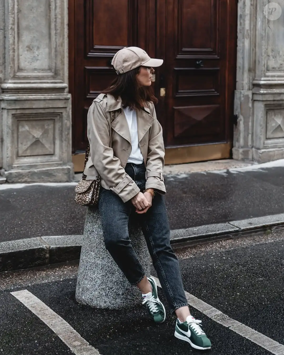 Inspiração de look com tênis verde