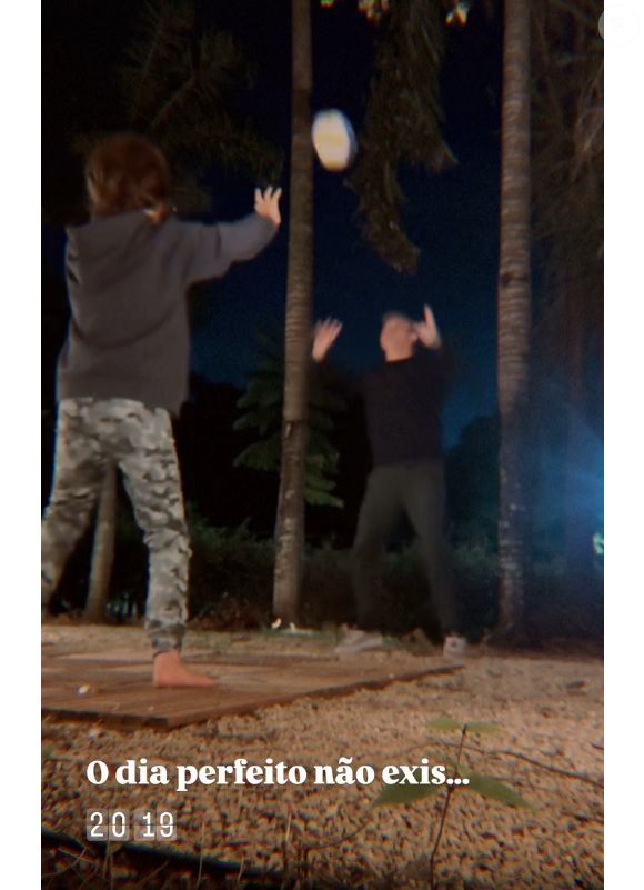 Filho de Sandy e Lucas Lima, Theo em vídeo mostrou que joga bem vôlei