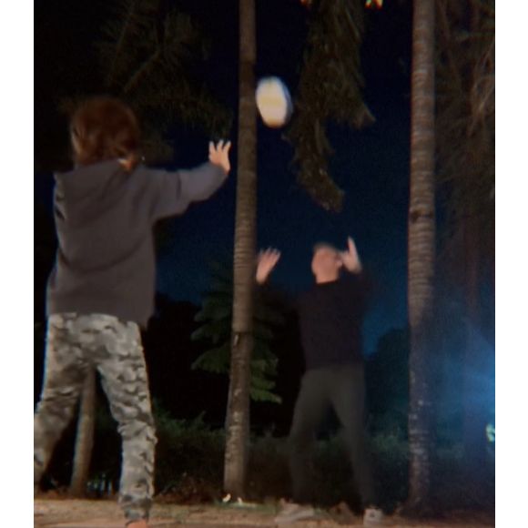 Filho de Sandy e Lucas Lima, Theo em vídeo mostrou que joga bem vôlei