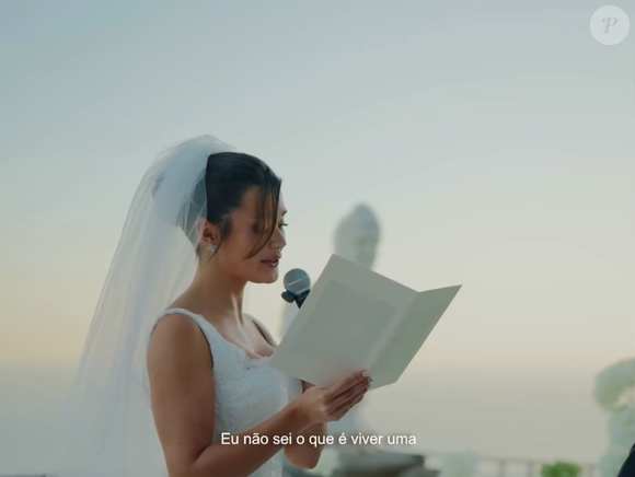 "Eu não consigo nem lembrar o que era viver uma vida sem você, meu momo, que me deixou tão segurinha, tão feliz e motivada", disse Franciny Ehlke em um trecho