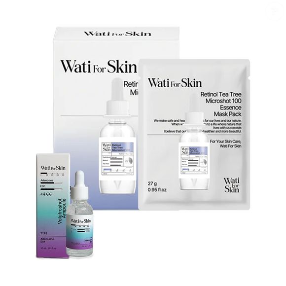 13. Kit Lifting Skin Wati for Skin (Osang Cosmetic) | R$ 269,80
Kit de skincare coreano com retinol, adenosina e EGF para firmeza e rejuvenescimento.