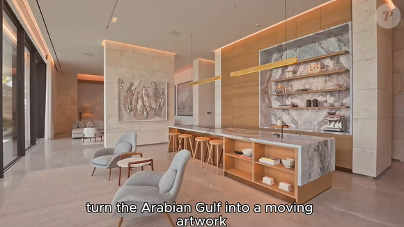Imóvel de alto padrão na Jumeirah Bay Island mostra o estilo arquitetônico que transformou a região em um dos mercados imobiliários mais caros de Dubai