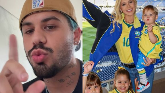 'Sem Copa do Mundo, sem viagem': Zé Felipe conta os dias para reencontrar filhos com Virgínia e revela desejo por rotina mais organizada para crianças