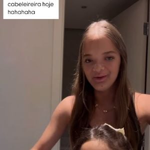 Rafa Justus bancou a cabeleireira da mãe, Ticiane Pinheiro, e da irmã Manuella
