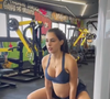 Mesmo na gravidez, Bruna Biancardi não abandonou a vida fitness e tem pegado firme na academia